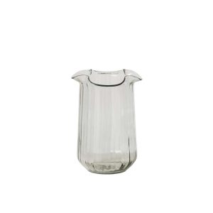 VASE WAVY CYLINDER GLASS TRANSPARENT MEDIUM