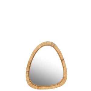 MIRROR PAILLE RATTAN/GLASS NATURAL SMALL