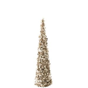TREE SPARKLING POLYSTYRENE GREIGE LARGE