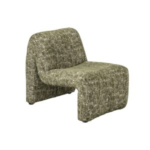 LOUNGE CHAIR MARGO PLYWOOD/FABRIC DARK GREEN