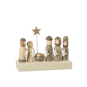 NATIVITY LED CANDLES LIMEPOWDER MULTICOLORED
