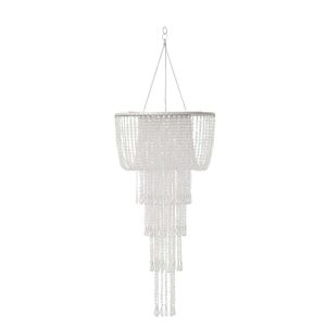 LAMP SHADE CHANDELIER BEADS TRANSPARENT SMALL
