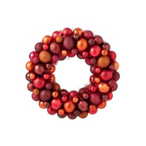 WREATH CHRISTMAS BAUBLES PS MULTI