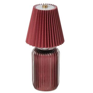TABLE LAMP LOLA GLASS BURGUNDY