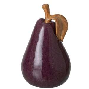 PEAR STONEWARE AUBERGINE