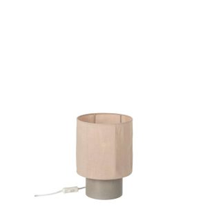 TABLE LAMP CEMENT BEIGE SMALL