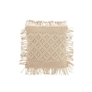 CUSHION COSY DIAMOND COTTON BEIGE