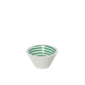 BOWL MANGO WOOD GREEN/WHITE SMALL