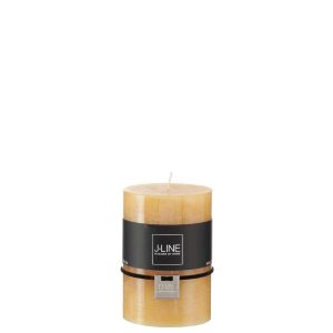 CYLINDER CANDLE OCHRE M 39H