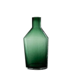 BOTTLE DECORATIVE GLASS GREEN SMALL