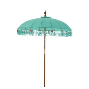 PARASOL DAYU COTTON/WOOD BLUE LARGE