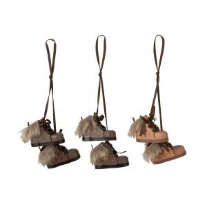 HANGER SNOWBOOTS METAL DARK BROWN/BLACK ASSORTMENT OF 3