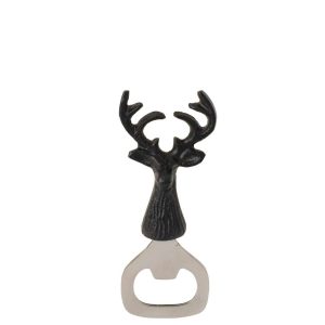 BOTTLE OPENER DEER ALUMINIUM BLACK