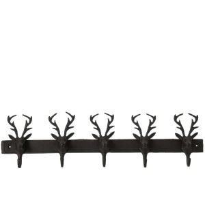 COAT RACK DEER ALUMINIUM BLACK