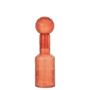 BOTTLE GLASS ORANGE SMALL