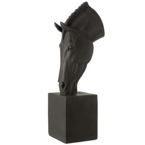HORSE ON BASE  MGO BLACK LARGE