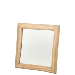 WALL MIRROR CHAMONIX SQUARE FIR WOOD NATURAL SMALL