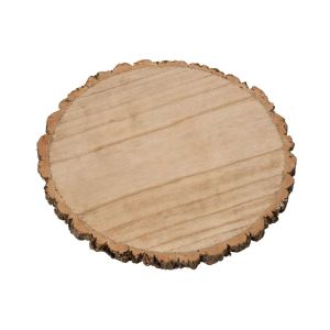 DISC ROUND PAULOWNIA WOOD NATURAL LARGE