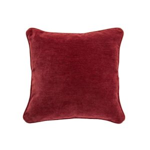 CUSHION POLYESTER BURGUNDY