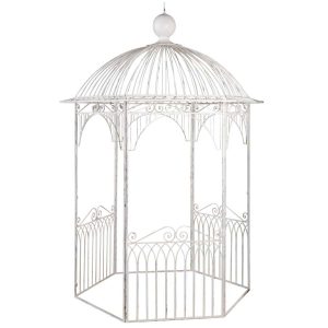 GAZEBO METAL OFF-WHITE
