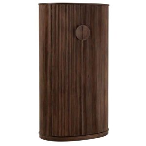 BAR CLOSET REYI MANGO WOOD DARK BROWN