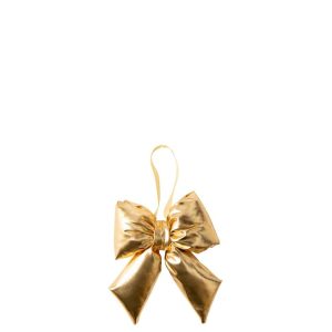 HANGER BOW SHINY FABRIC GOLD SMALL