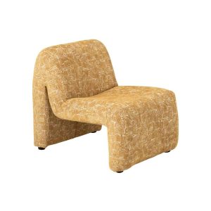 LOUNGE CHAIR MARGO PLYWOOD/FABRIC OCHER YELLOW