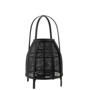 LANTERN HOOD BAMBOO BLACK MEDIUM