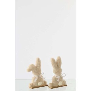 RABBIT POLYESTER BEIGE SMALL ASSORTMENT OF 2
