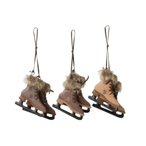 HANGER SKATES METAL DARK BROWN/BLACK ASSORTMENT OF 3