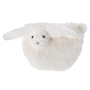 HOT WATER BOTTLE BUNNY POLYESTER WHITE/BEIGE