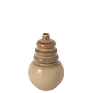 VASE CERAMIC ECRU/BEIGE SMALL