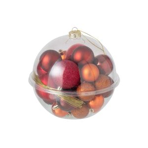 BOX OF 24 CHRISTMAS BAUBLE PS MULTI