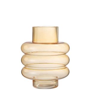 VASE LIMA GLASS OCHRE LARGE