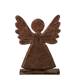 ANGEL ON BASE ALUMINIUM COPPER/NATURAL LARGE