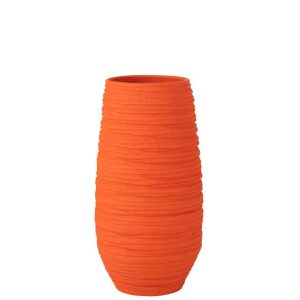 VASE FIESTA CERAMIC ORANGE X-LARGE