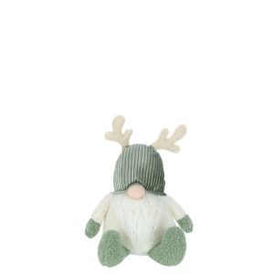 GNOME ANTLERS TEXTILE GREEN/BEIGE LARGE