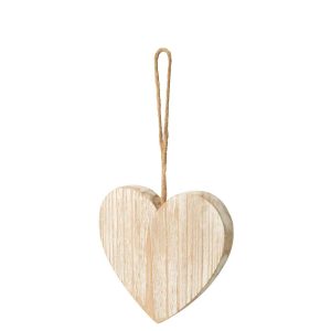 HANGER HEART WOOD OFF-WHITE SMALL