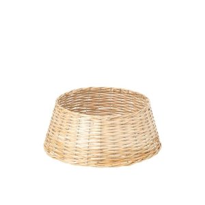CHRISTMAS TREE SKIRT WICKER NATURAL SMALL