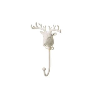 COAT RACK DEER PEWTER WHITE