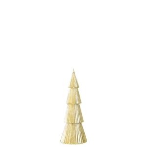 CANDLE PINE TREE PARAFFIN GOLD SMALL