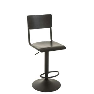 BARSTOOL WOOD/METAL BLACK