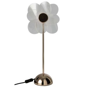 TABLE LAMP FLOWER MATEL GOLD MEDIUM