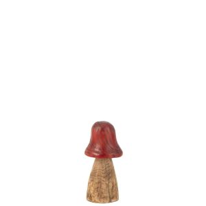MUSHROOM BELL TOP RED/NATURAL SMALL
