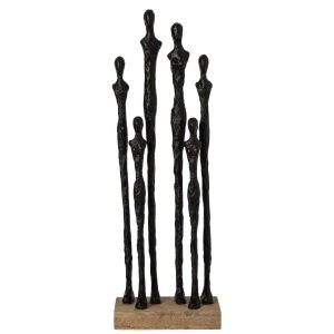 PEOPLE ON BASE POLYRESIN NATURAL/BLACK