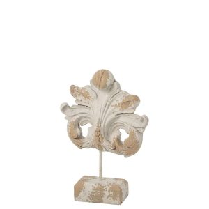 FLEUR-DE-LIS ON BASE OUTDOOR MAGNESIUM ECRU/BEIGE