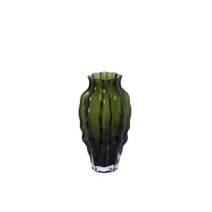 VASE POD GLASS BROWN SMALL