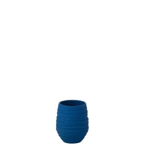 VASE FIESTA CERAMIC BLUE SMALL