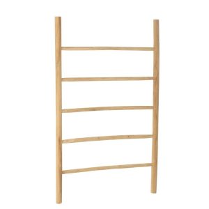 LADDER 5 STEPS TEAK WOOD NATURAL