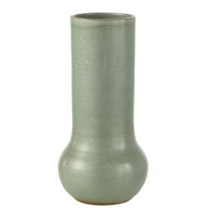 VASE ORGANIC CERAMIC GREY BLUE